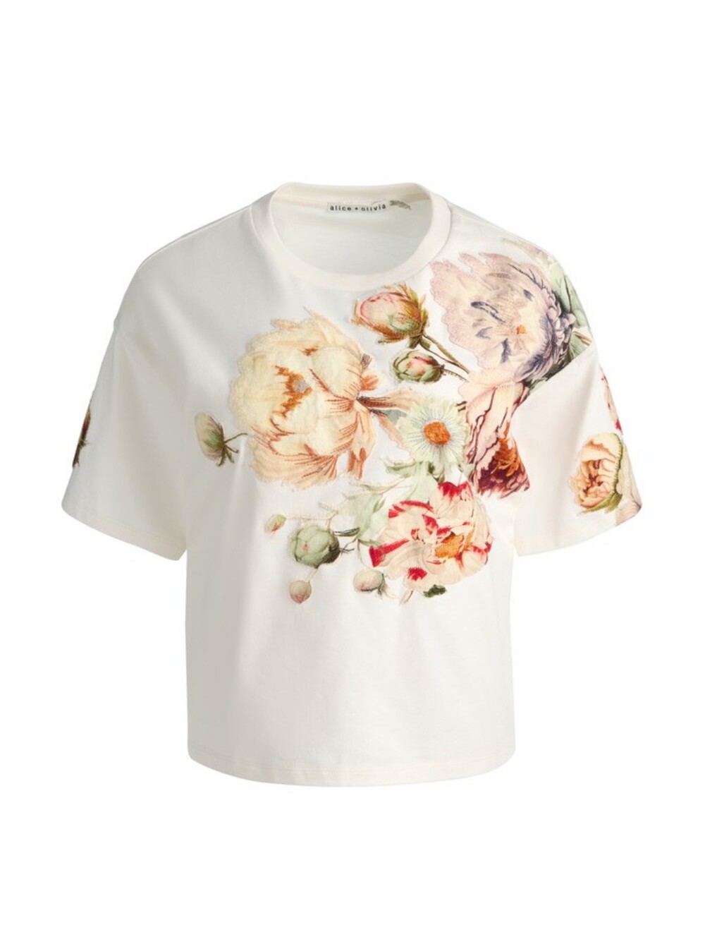 ALICE & OLIVIA EVAN APPLIQUE OVERSIZED TEE - Picture 6 of 14